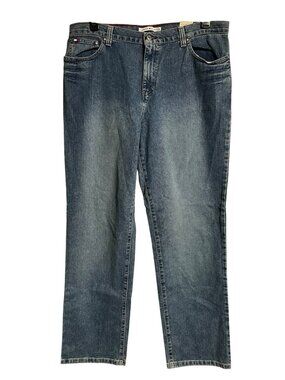 Tommy Hilfiger Womens Boyfriend Jeans Size 14L Relaxed Fit Dadcore Normcore